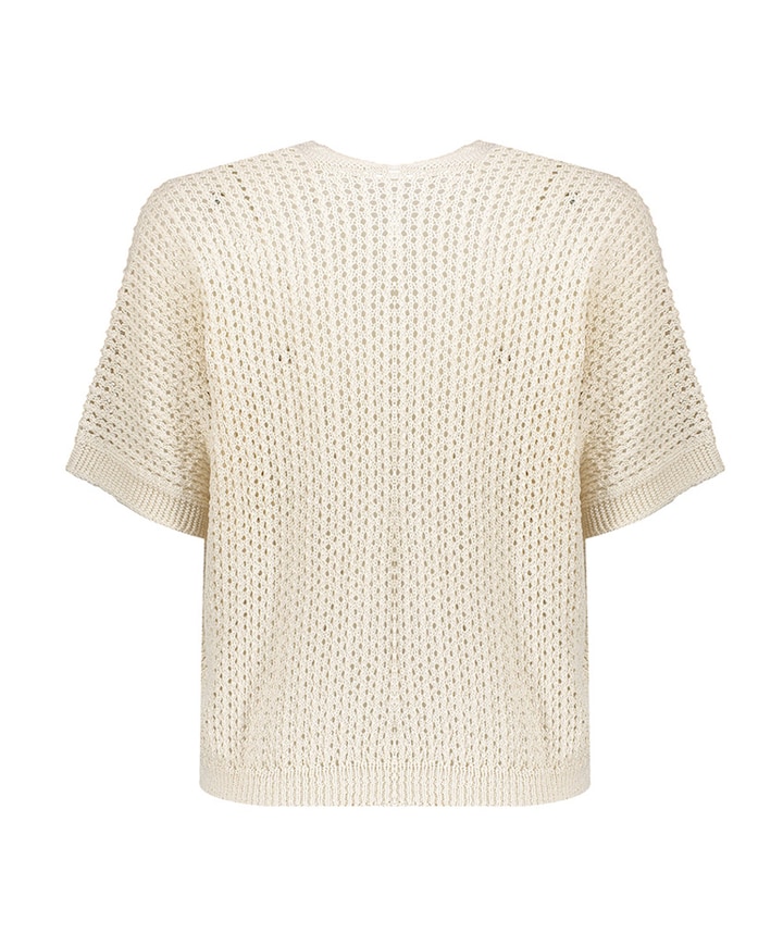 Dames vest ecru