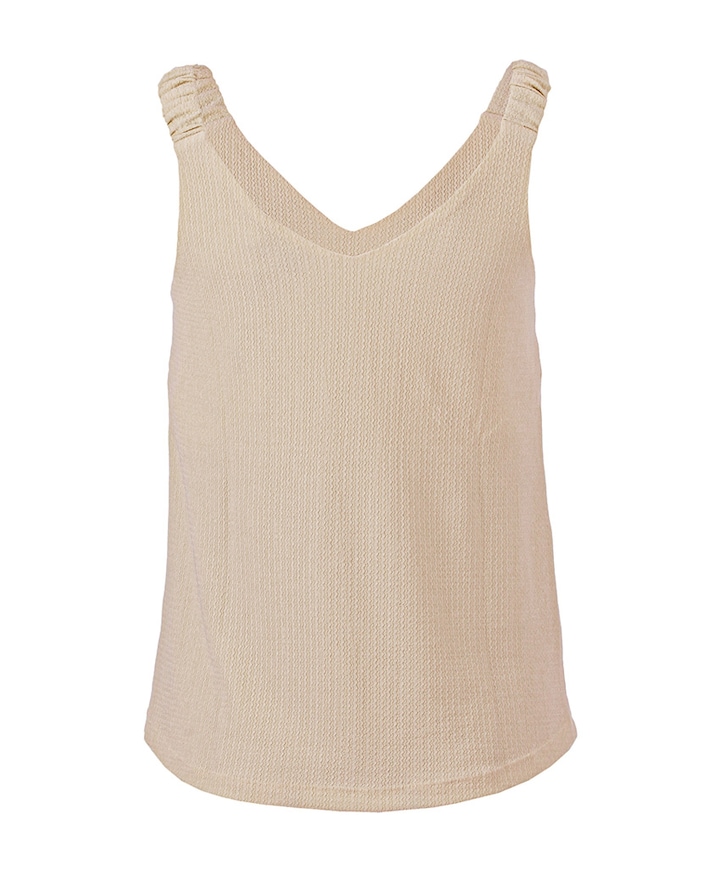 Dames top beige