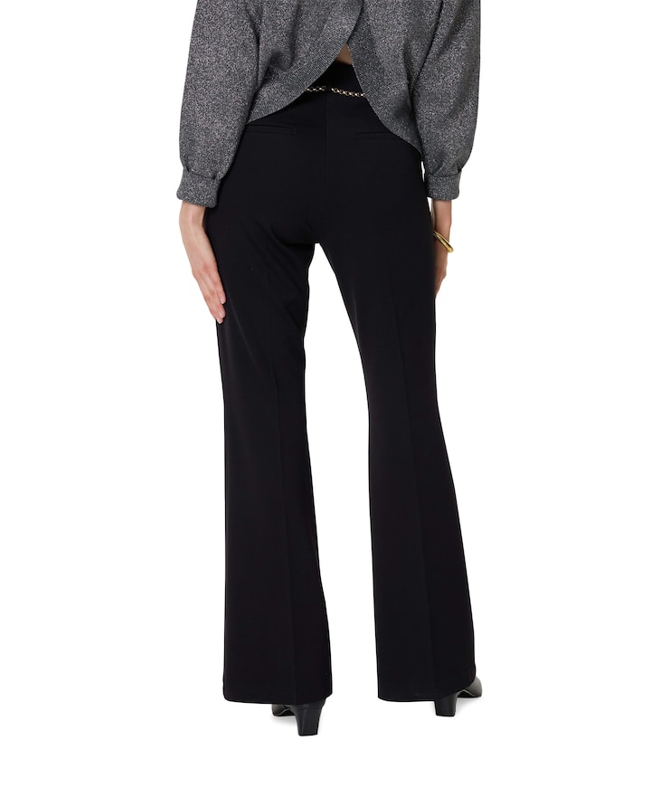 Fawn flap pocket dames broek zwart