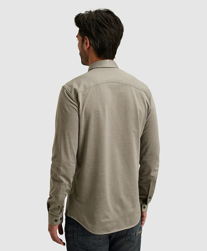 Overhemd lange mouw grijs