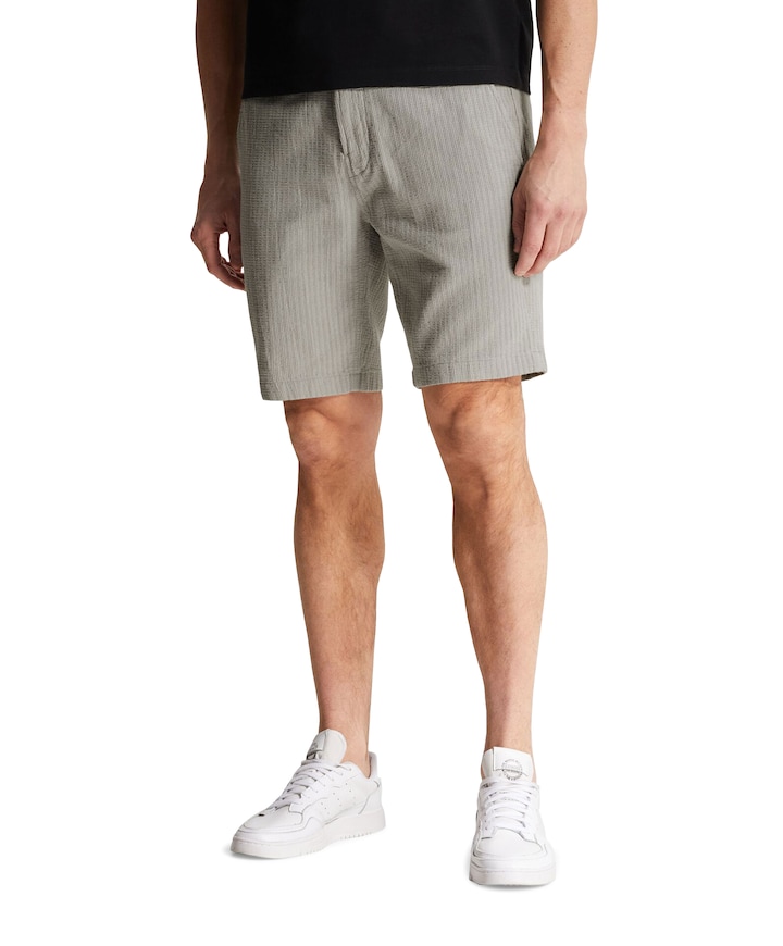 CHINO SHORTS STRUCTURE heren korte broek blauw