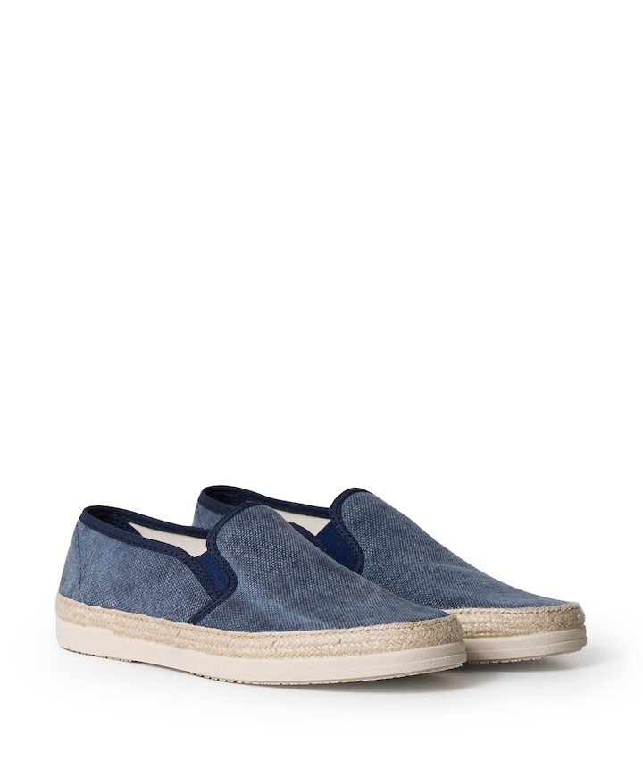 Tobias heren moccasins blauw