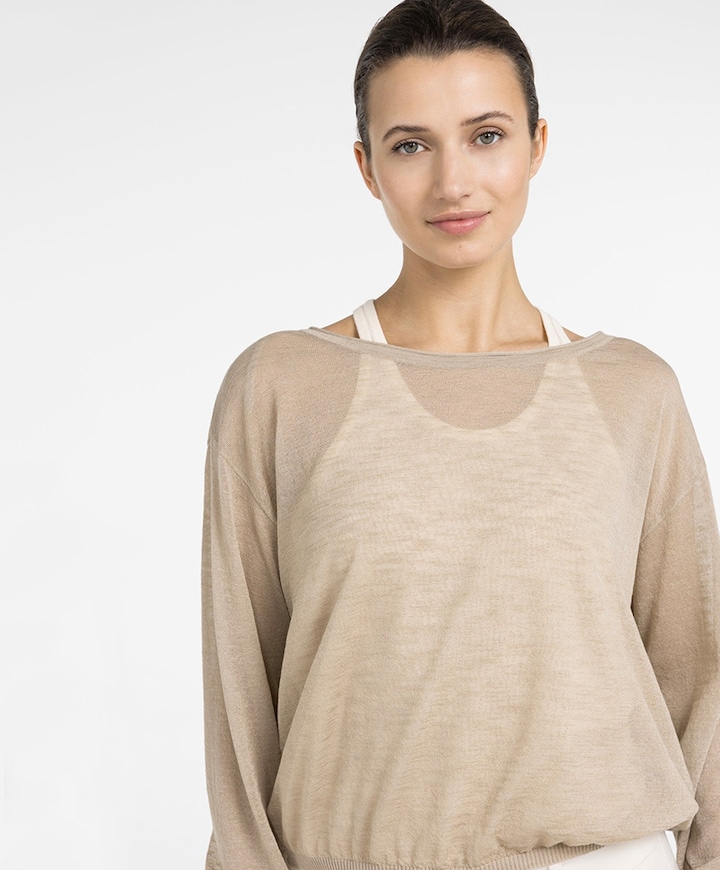 Dames sweater beige