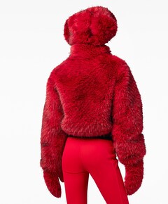 Dames ski-jas rood