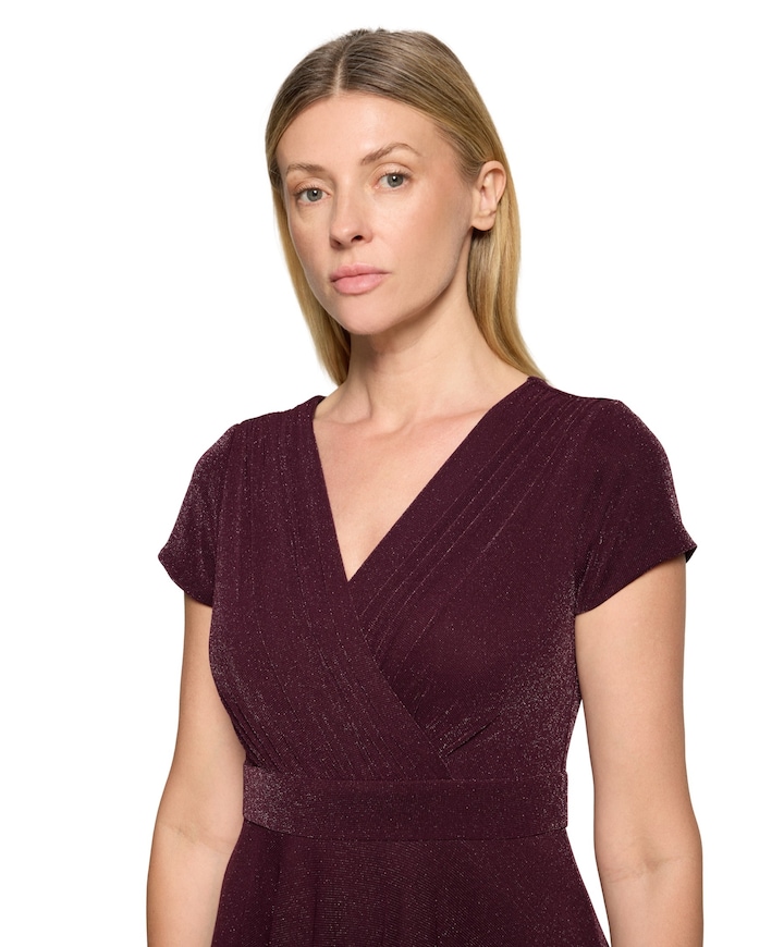 Dames jurk bordeaux