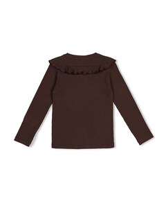 Meisjes longsleeve bruin