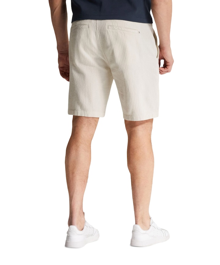 CHINO SHORTS STRUCTURE heren korte broek beige