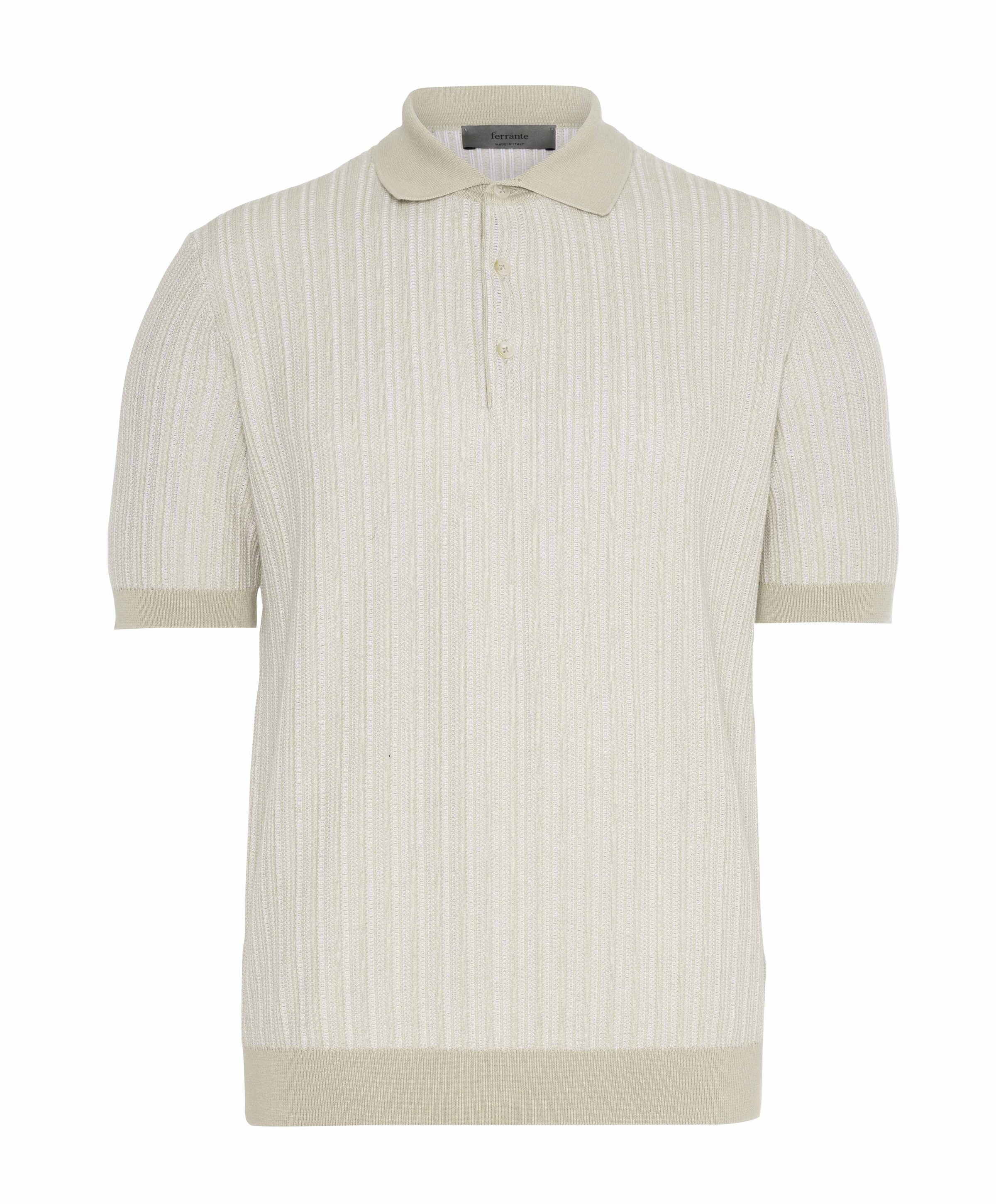 Heren polo beige