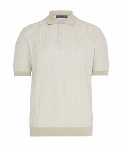 Heren polo beige