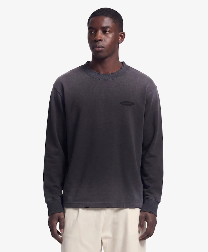 Heren longsleeve zwart