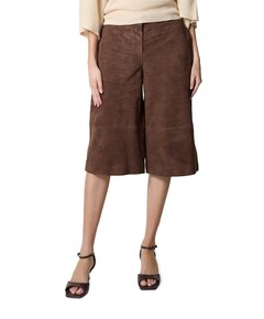 MATILDE Goat Suede dames bermuda bruin