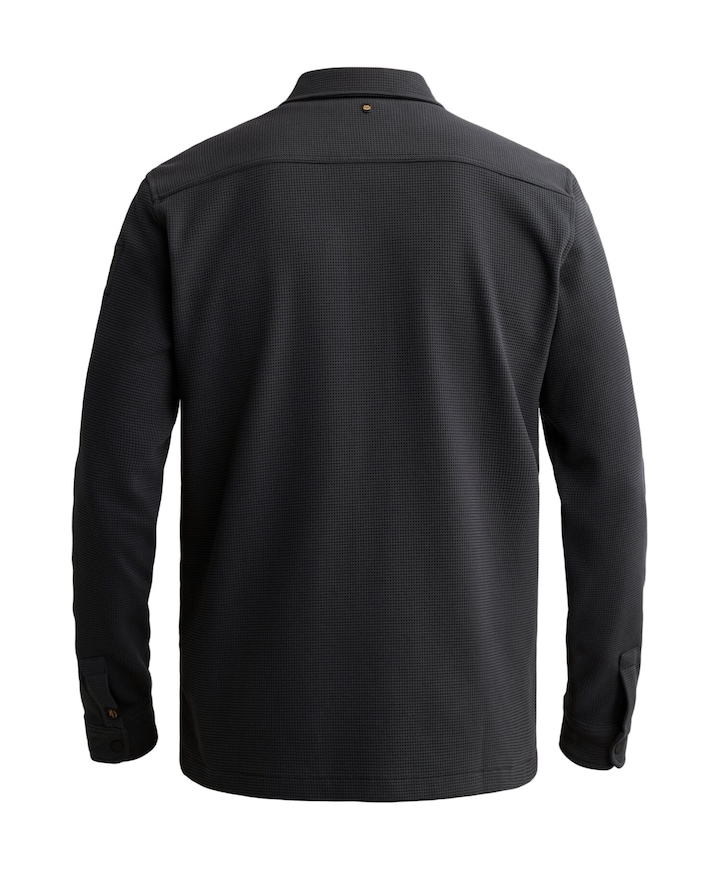 Heren overhemd lange mouw blauw