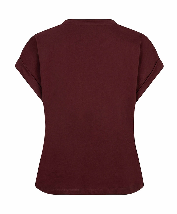 Dames T-shirt bordeaux