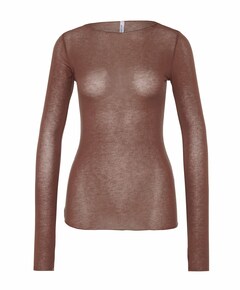 Dames longsleeve bruin