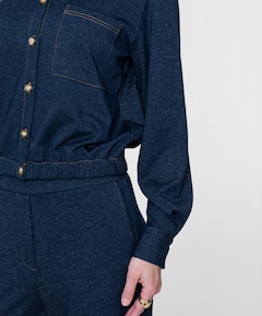 Dames blouse blauw