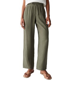 Marou crinkle dames broek groen