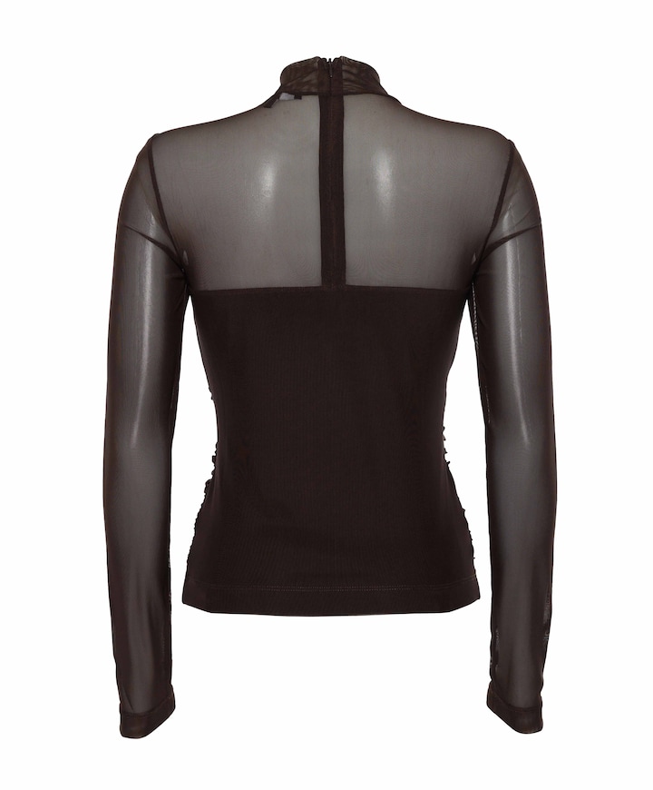 Dames longsleeve bruin