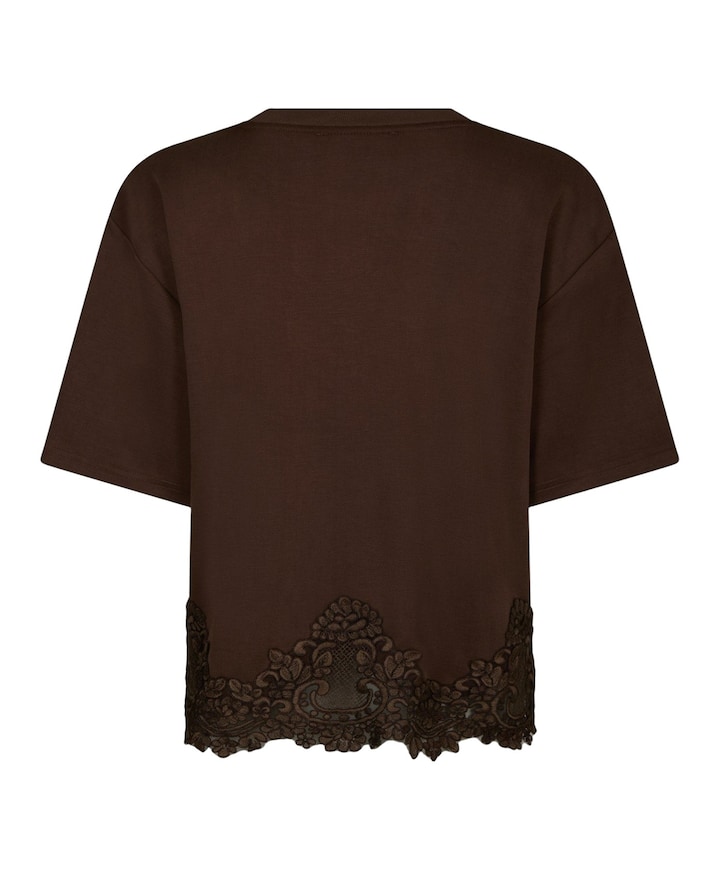 Dames T-shirt bruin