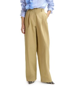 Iso rhinestone tape pantalon beige