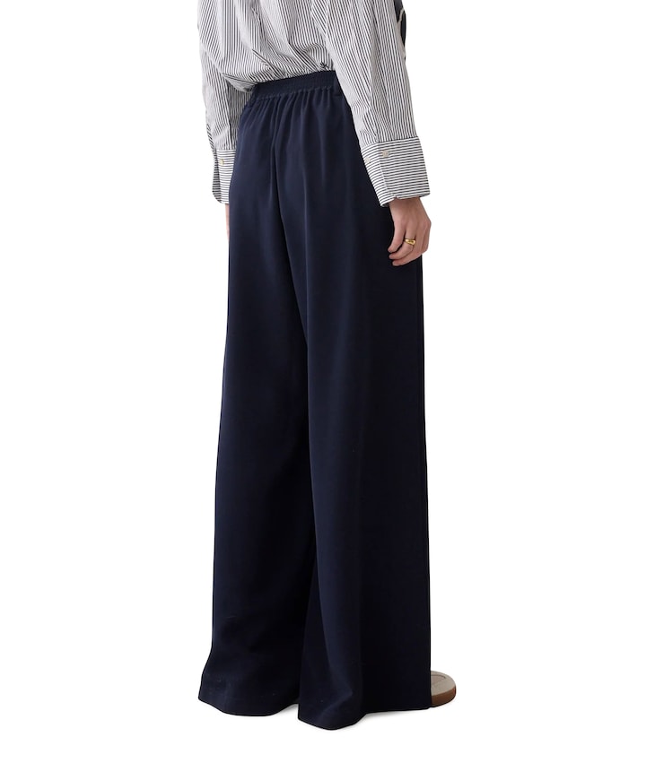 Trousers Fluid with approx inseam 82cm dames pantalon blauw