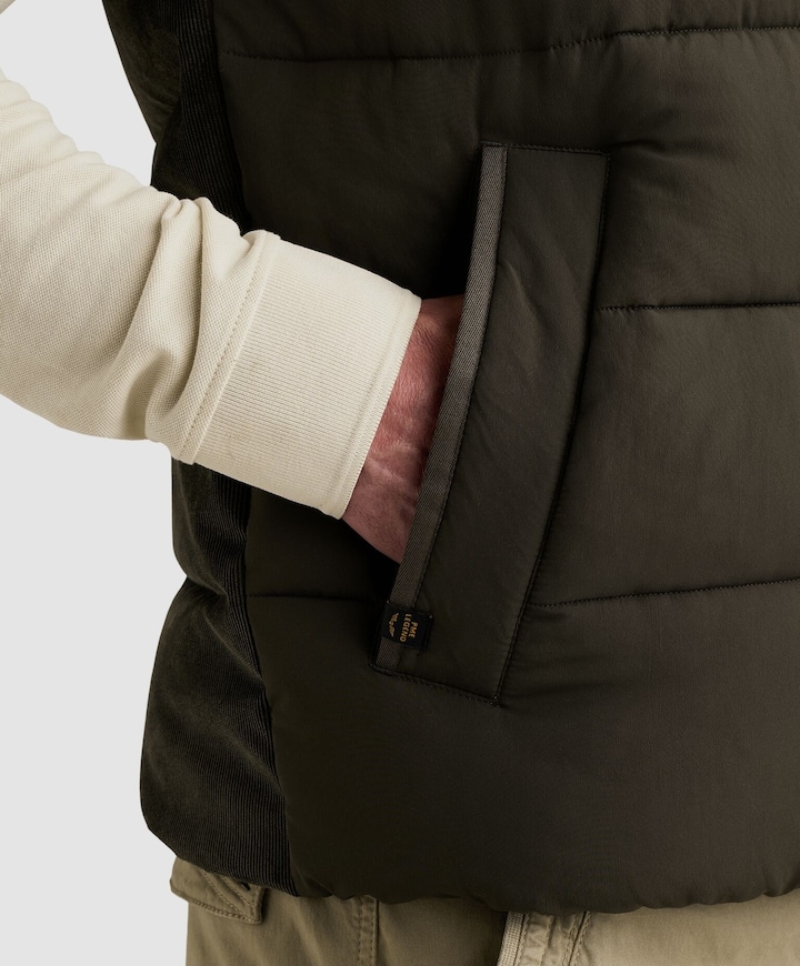 Heren bodywarmer groen