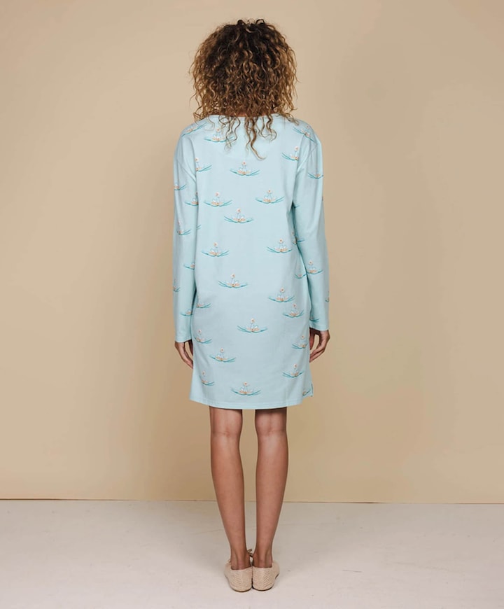 Dames nachthemd blauw