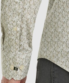 Heren overhemd lange mouw wit