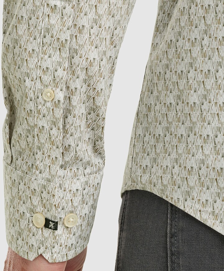 Heren overhemd lange mouw wit