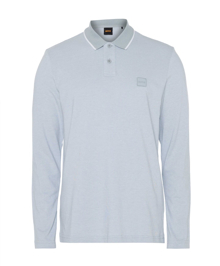 Heren polo grijs