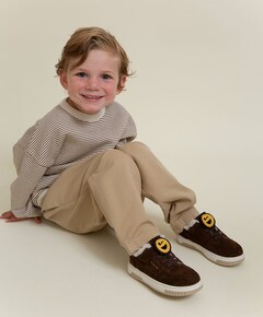 Basket Teddy JR uniseks sneakers  bruin