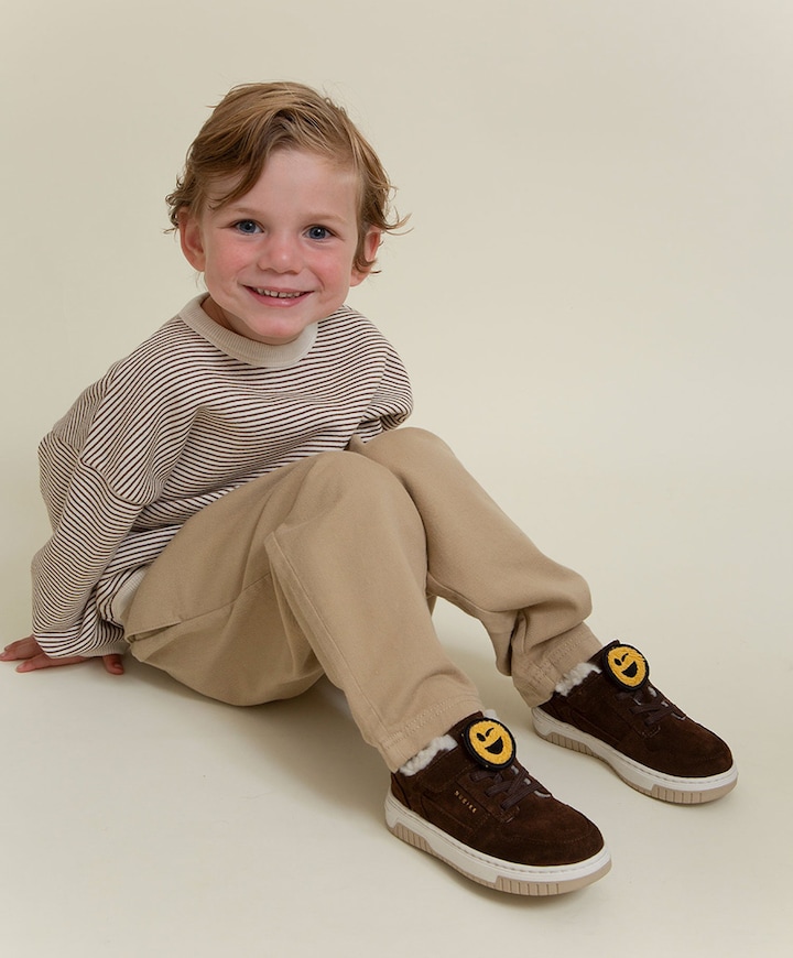 Basket Teddy JR uniseks sneakers  bruin