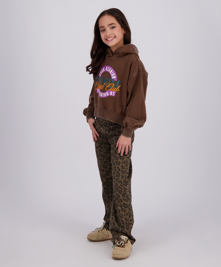 Meisjes hoodie paars