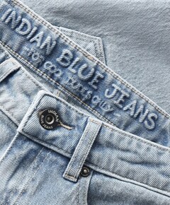 Wide Denim jongens korte broek blauw