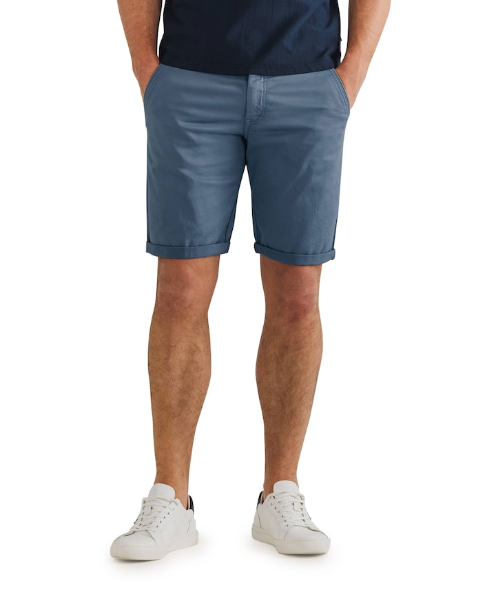 Bermuda Plain Chino korte broek blauw