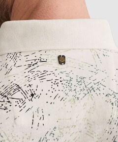 Heren polo ecru
