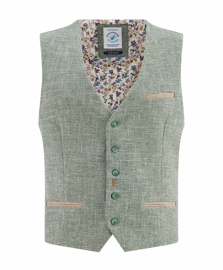 Heren gilet groen