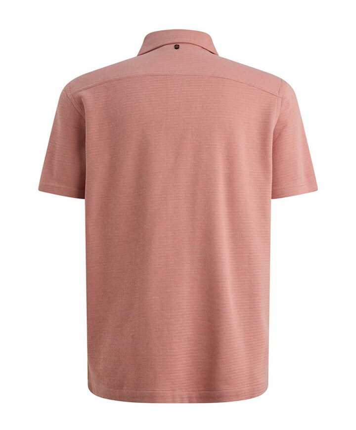 Heren overhemd korte mouw roze