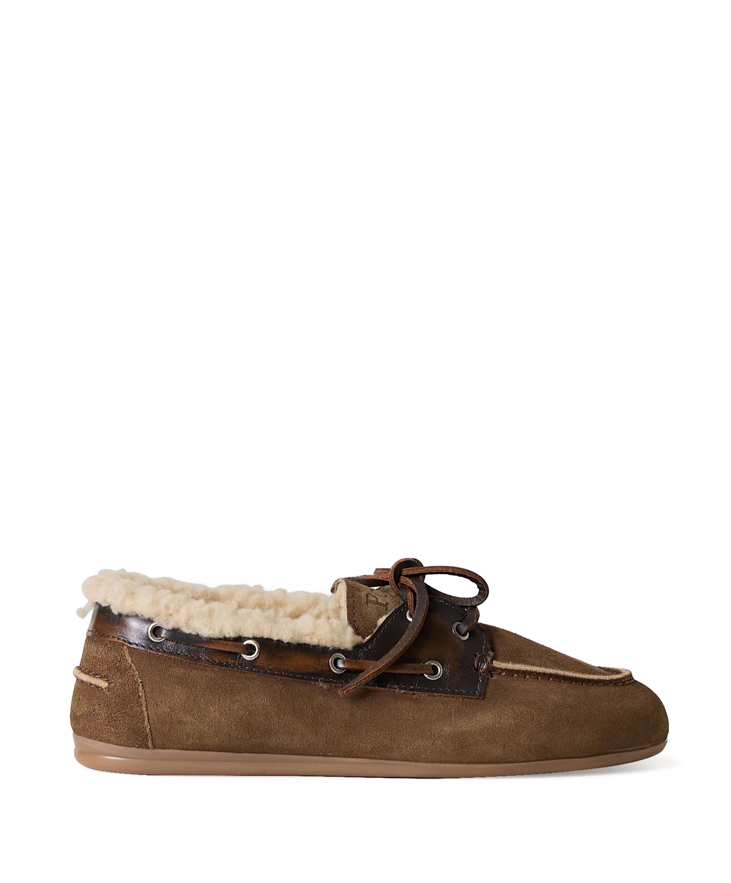 dames mocassins bruin