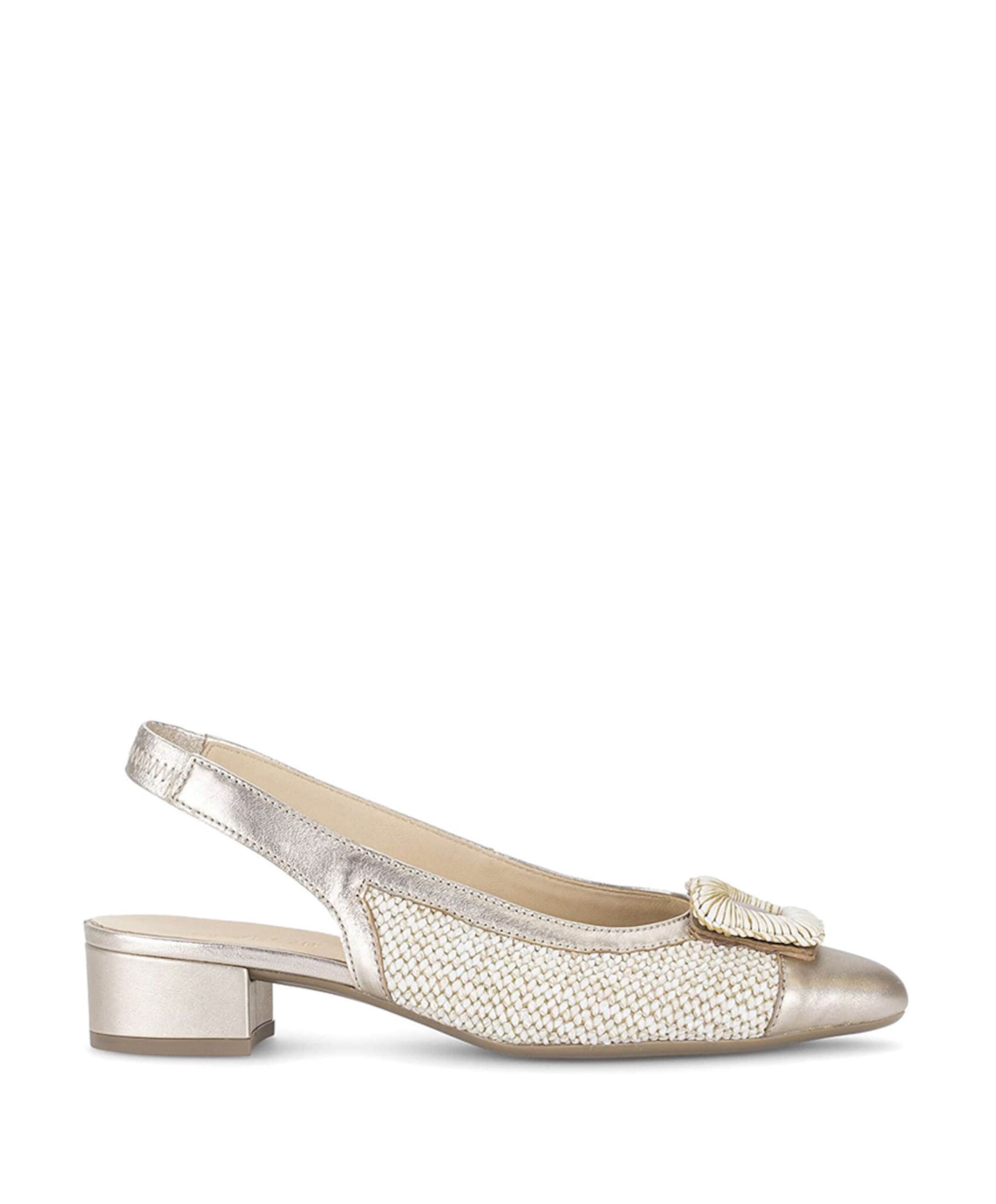 dames slingbacks goud