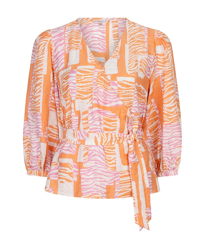Dames blouse oranje