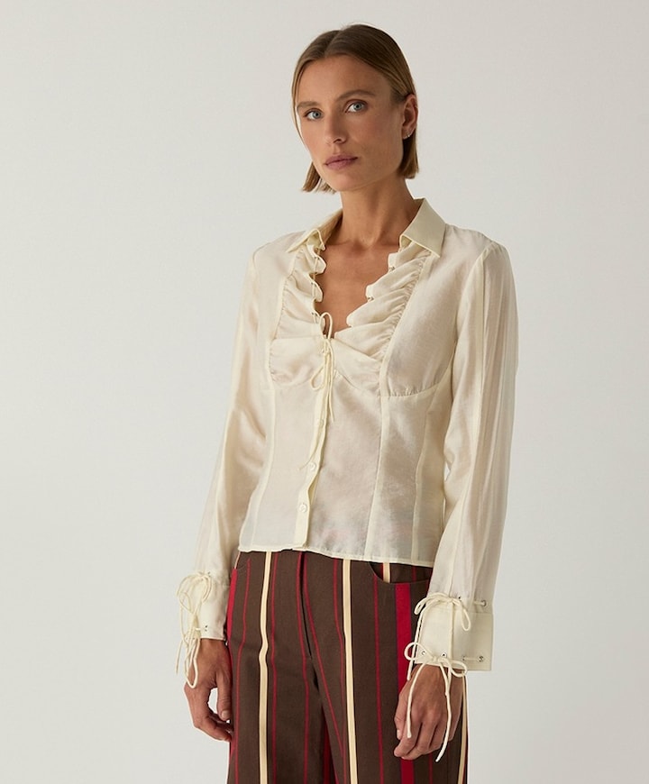Dames blouse ecru