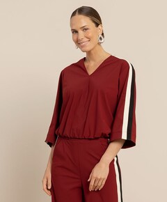 Dames top bordeaux