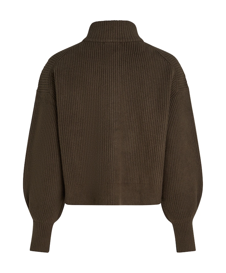 Dames vest bruin