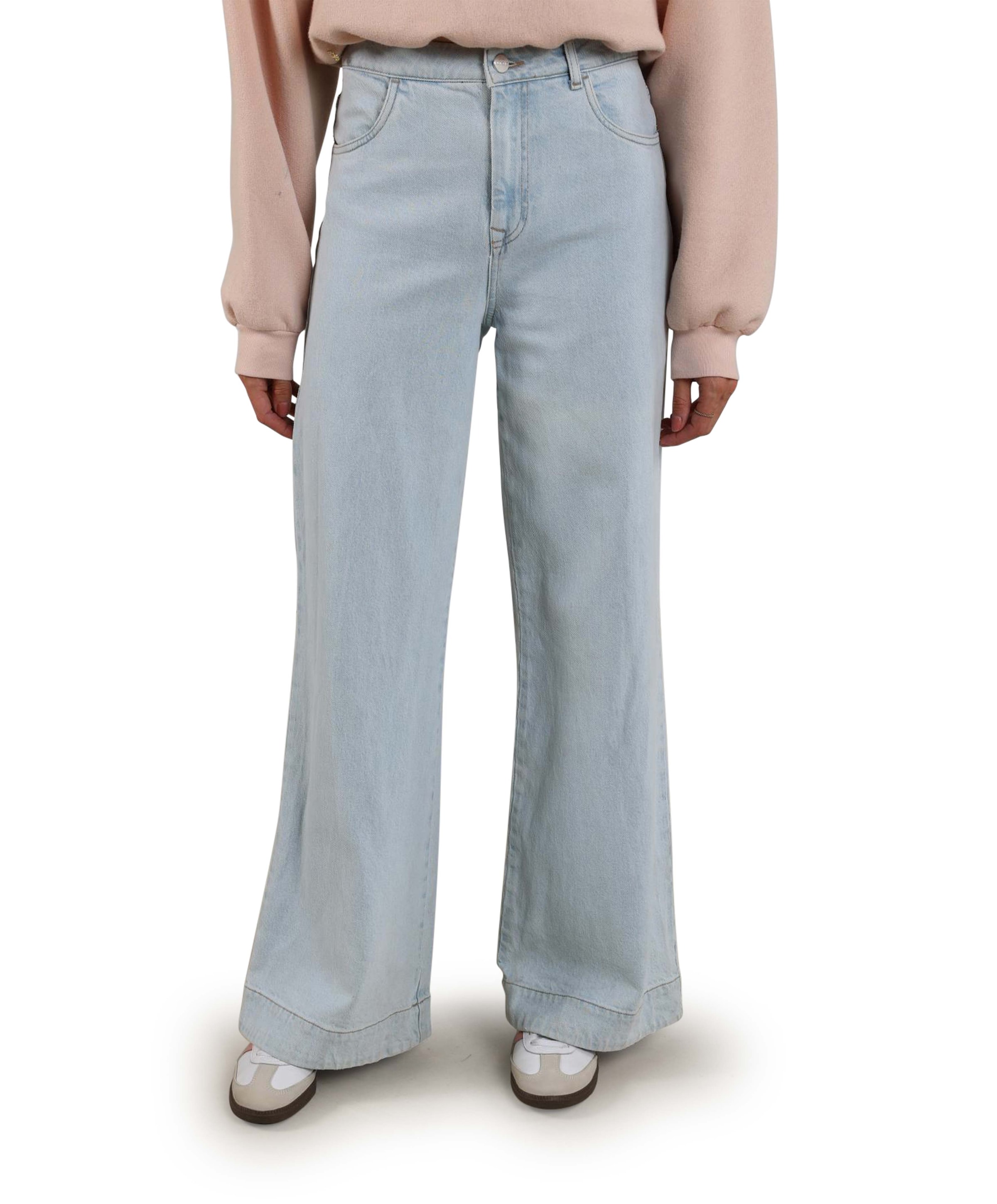 Abby Strass dames jeans blauw