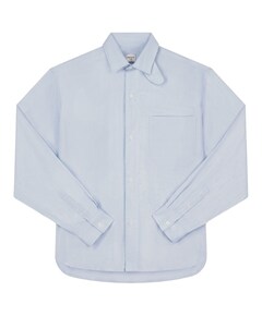Heren overhemd lange mouw blauw