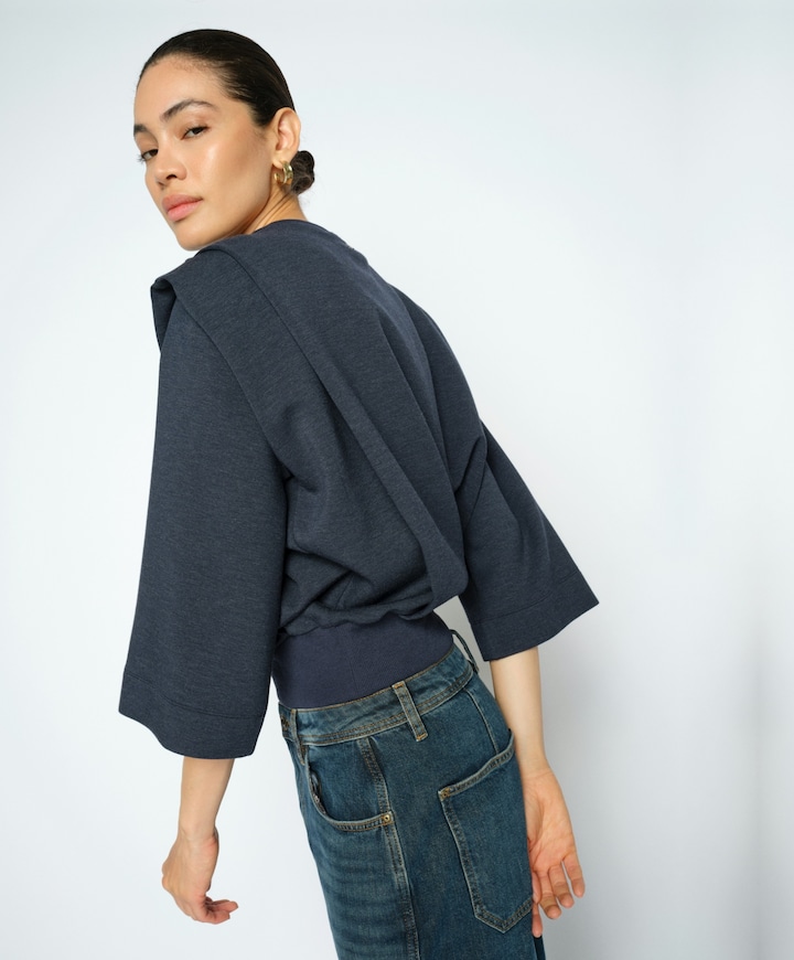 Dames sweater blauw