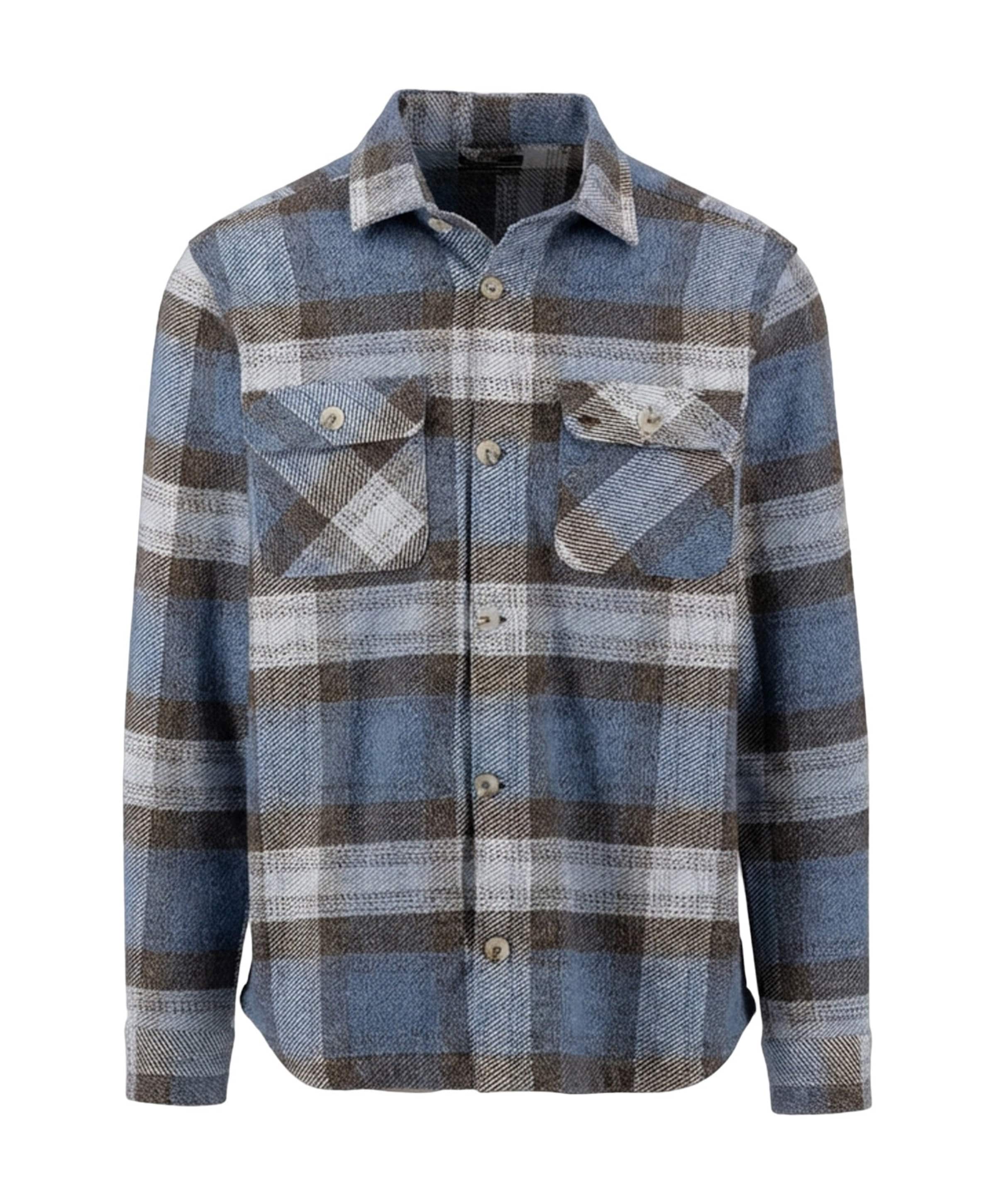 Heren overshirt blauw