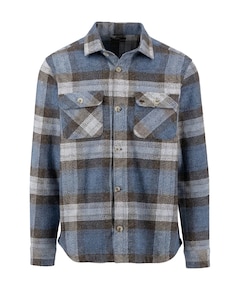 Heren overshirt blauw