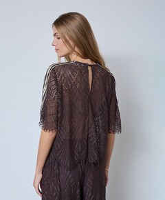 Dames blouse bruin