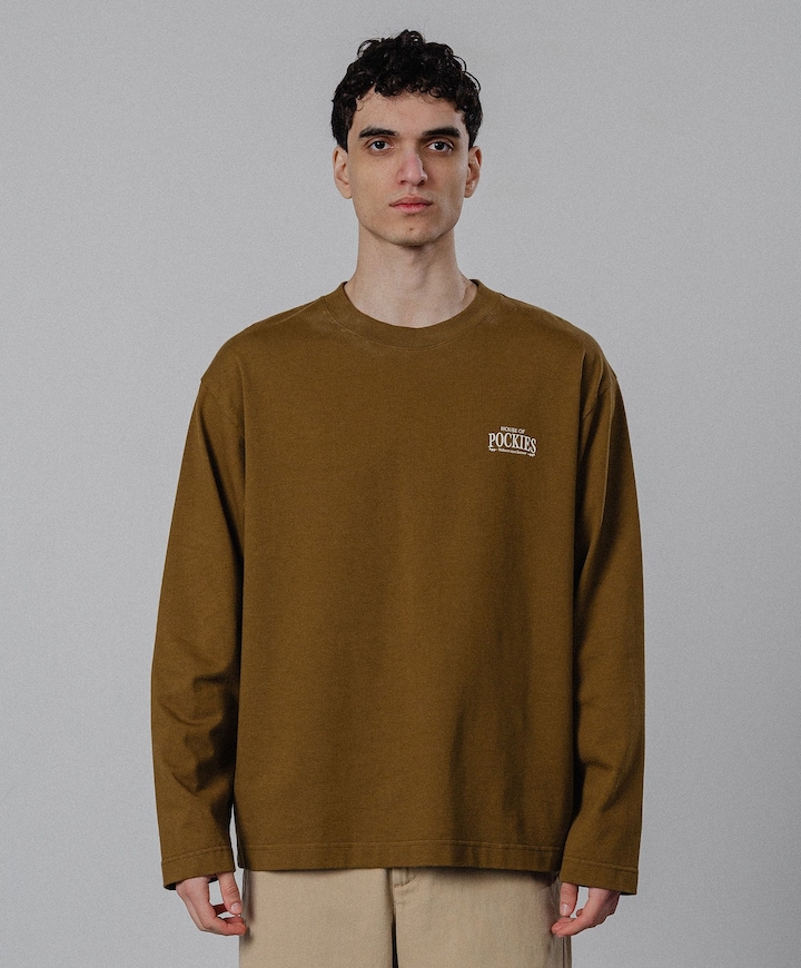 Heren longsleeve groen